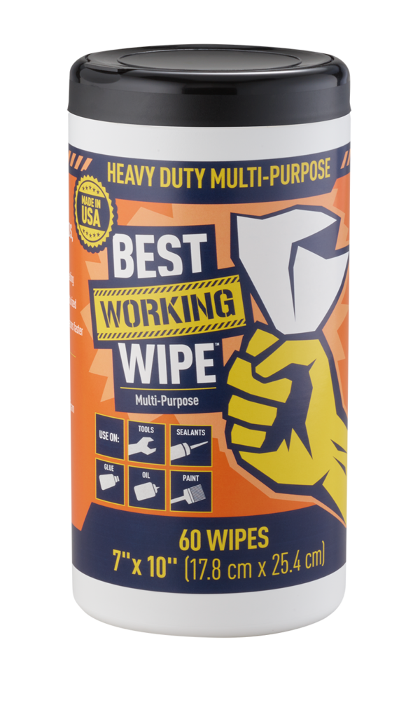 Heavy Duty Multi-Purpose Wipes, 60 Count - Case of 6