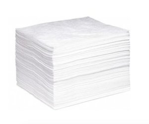 Absorbent Pads SB-Bonded White Oil Only 15"X18' - 200 Pads