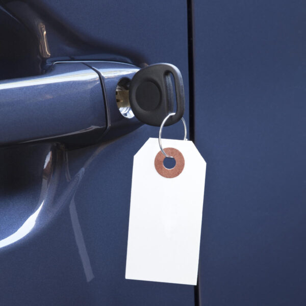 Manila Paper Key Tag in Manila Metal Ring - 1000 Per Box