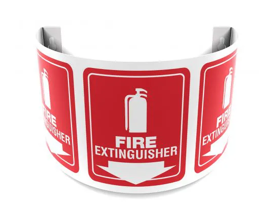 Fire Extinguisher (Symbol) - 180° Projection™ Safety Sign