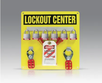 Lockout Center - Aluminum Hanger Board: 6-Padlock Board