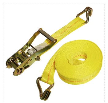 2" X 20' TIEDOWN WITH RATCHET AND WIRE HOOK