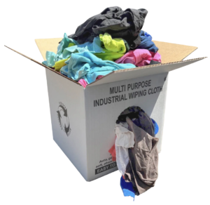Reclaimed Color T-Shirt Wiper Rags (25 pounds)
