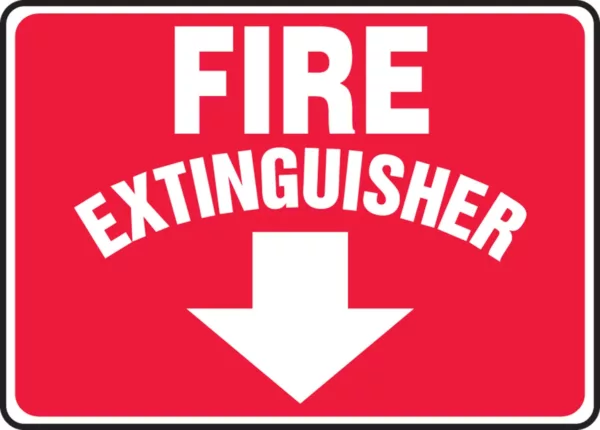 Fire Extinguisher - Safety Sign