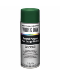 Krylon Work Day - GREEN - Industrial Spray Paint - (Case of 12)