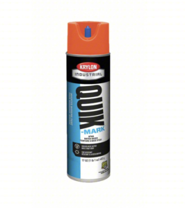 Quik-Mark Inverted Marking Paint - FLUORESCENT ORANGE - (Case of 12)