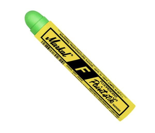 MARKAL "F" Fluorescent GREEN High Visibility Paintstik® – (Box of 12)