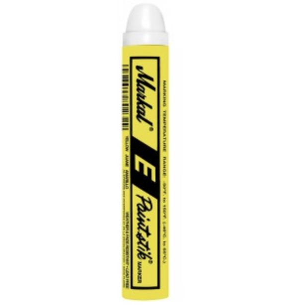 MARKAL "E" White High Visibility Paintstik® – (Box of 12)