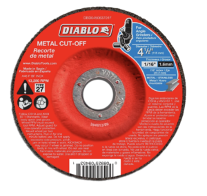 Diablo 4-1/2 in. x 1/16 in. x 7/8 in. 10 PK Metal Cut-Off Disc with Type 27 Depressed Center