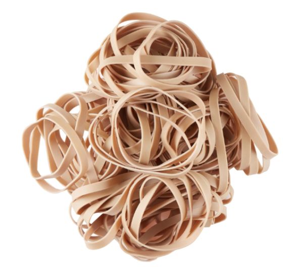 Rubber Bands, 3.5" x 1/4" - size #64 - 1 pound bag