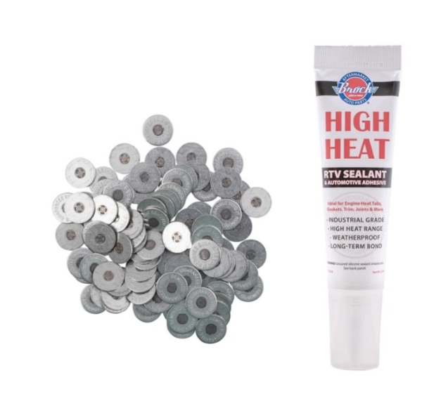 Engine Heat Tabs - Round Style - (200 tabs)