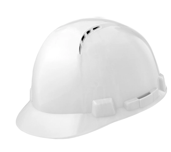 Cap Brim Vented Hard Hat (White)