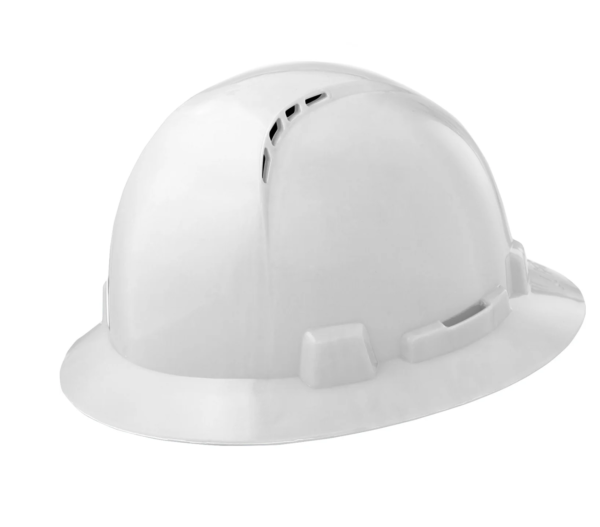 Full Brim Vented Hard Hat (White)