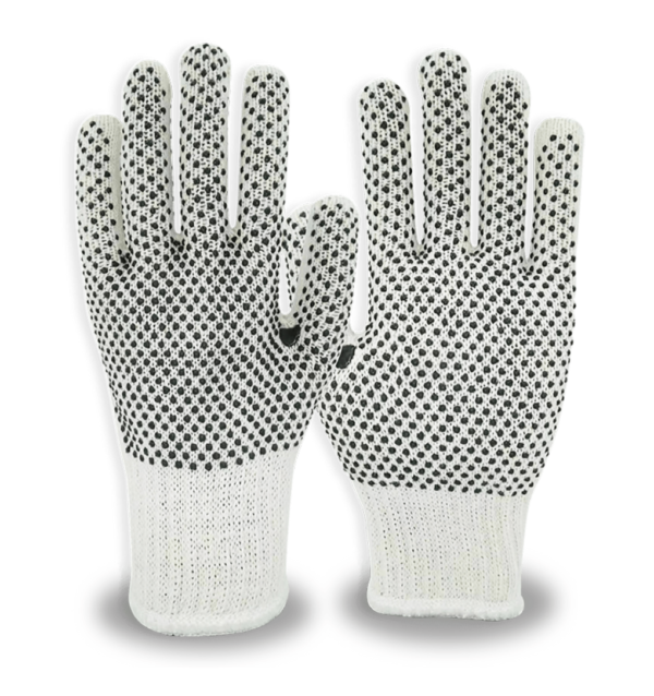 Knit Work Gloves - 4106G - (PVC Dot Grip) - 7 Gauge