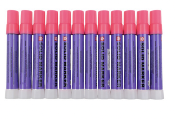 Sakura Solid High Temperature Markers - Fluorescent PINK - (box of 12)