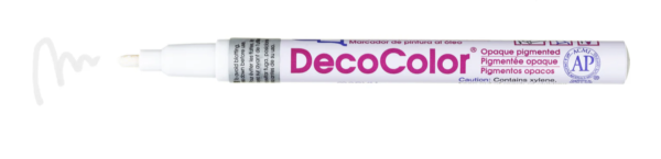 DecoColor White Industrial Paint Marker Broad Tip - Box of 12
