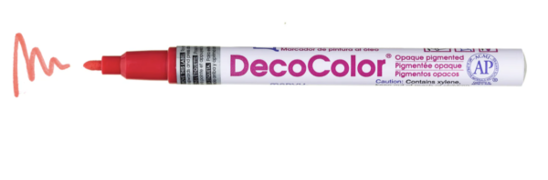 DecoColor Red Industrial Paint Marker Broad Tip - Box of 12