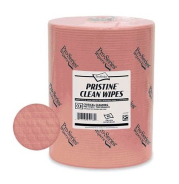 Pro-Series Wipers, Pristine Clean Wipes - Jumbo Roll - 475 ft/Roll - 12" x 12" wipes