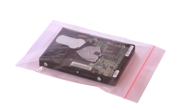 Anti Static Reclosable Zip Top Bags - 4 mil - pink